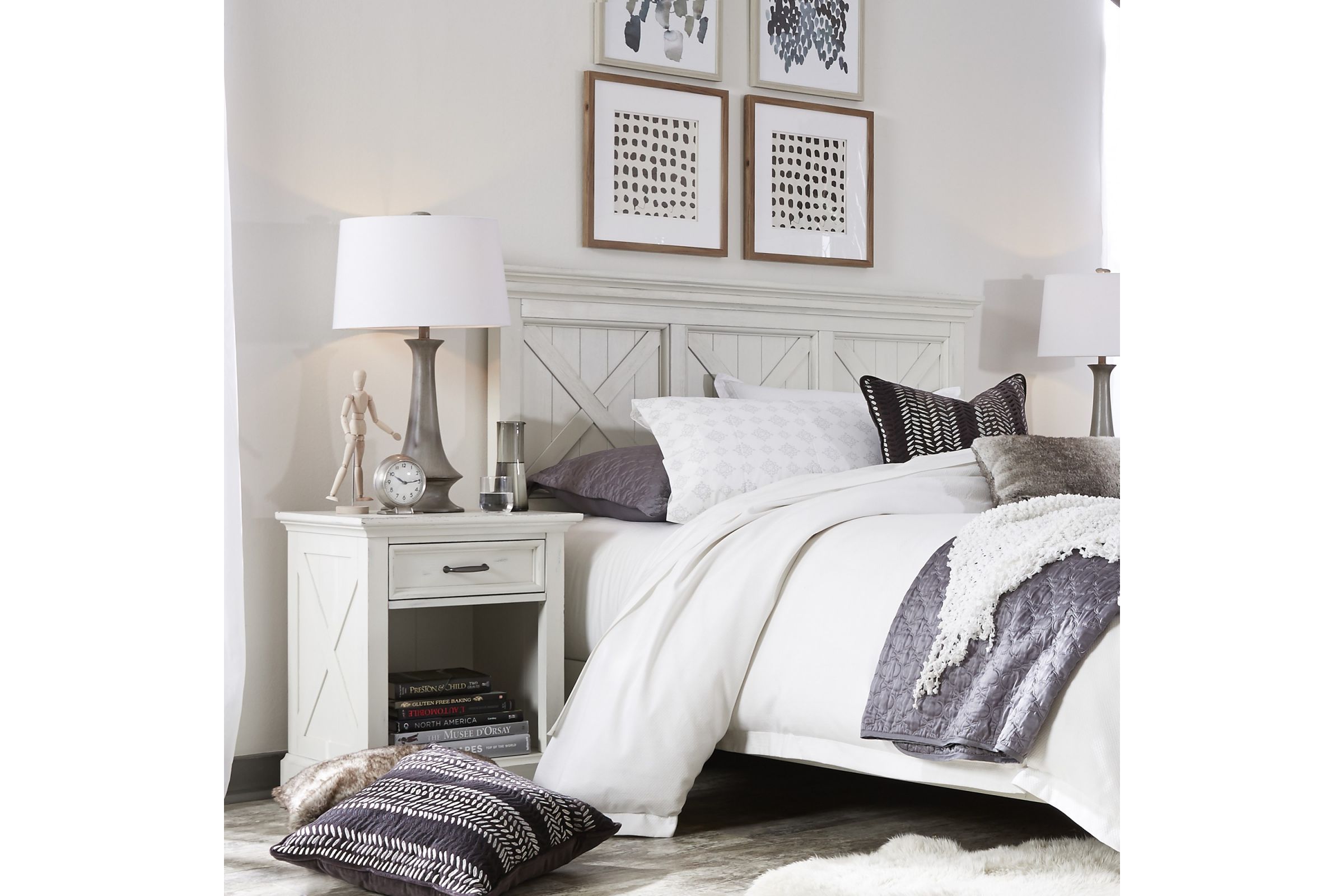 homestyles Bay Lodge Queen Headboard and Nightstand by homestyles